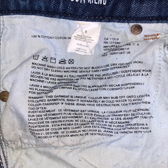 GARAGE BOYFRIEND STYLE DISTRESSED JEANS - Picture 5 of 8